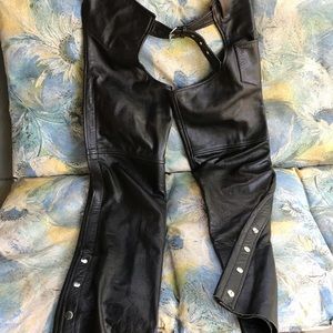 Leather Biker  Chaps size 36